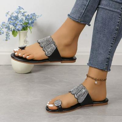 New Style Summer Outside Modern Slippers Flat with Sexy Ladies Shoes Hot Sale Solid Women's Slippers Zapatillas De Mujer