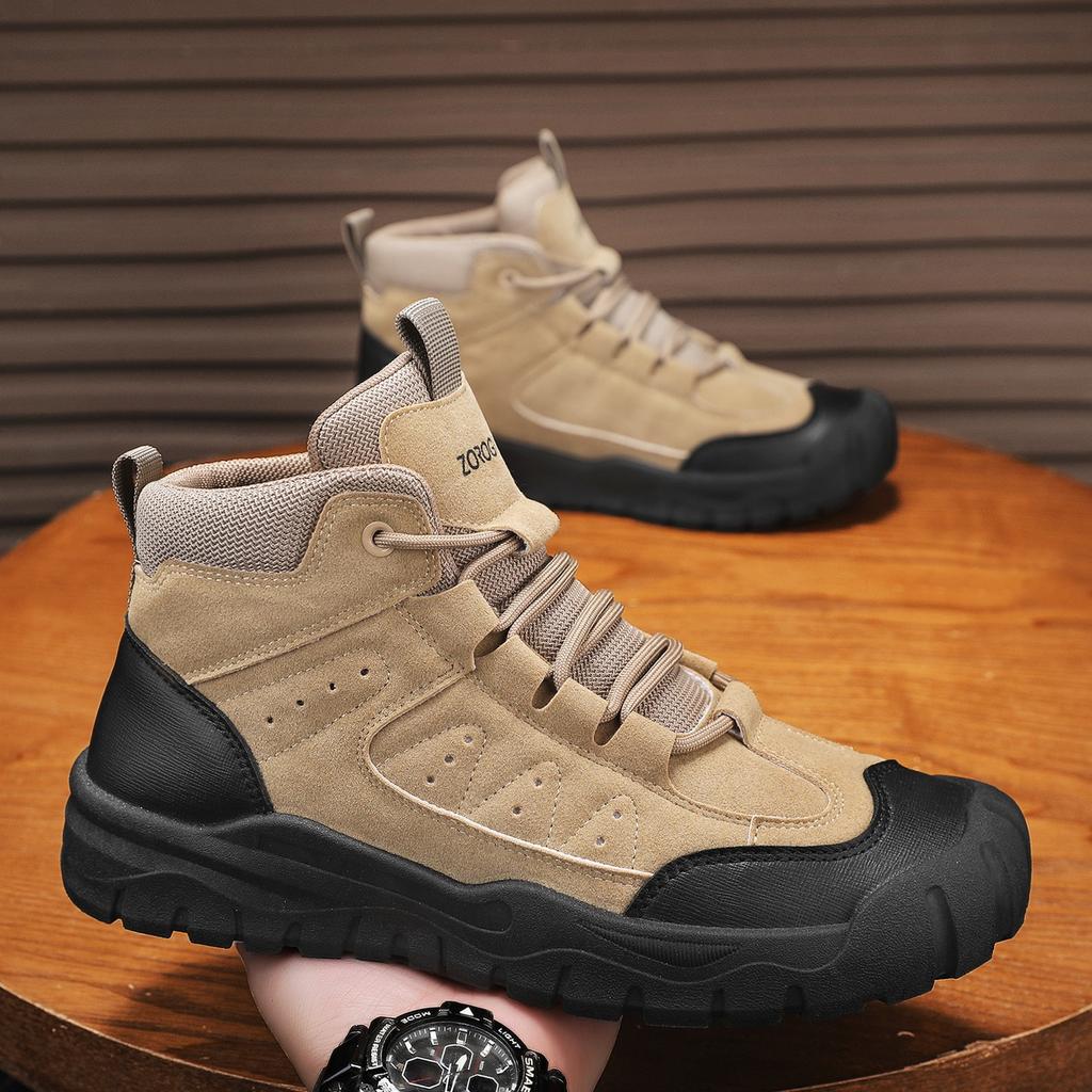 TUINANLE Men's Hiking Boots Outdoor Camping Climbing Shoes Trekking Sneakers for Men Casual High Top Boots