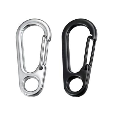 10Pcs Zinc Alloy Carabiner Keychain Clip Spring Snap Hook Clip Buckle Heavy Duty Belt Key Holder Mini Keychain Carabiner
