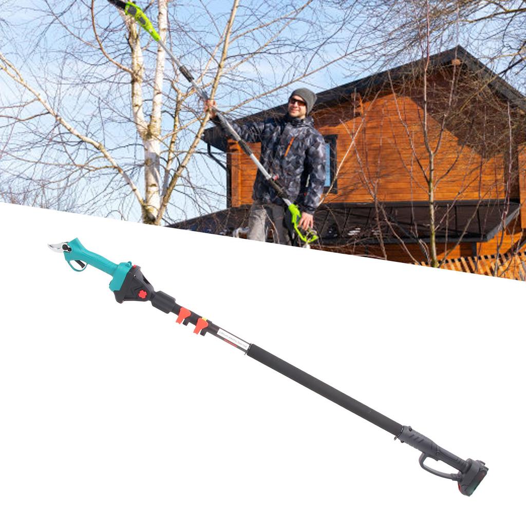 Cordless Electric Prun 25mm Cut 1500mAh Lithium Batt y Pruning Shears with 2.5m Telescopic Extension Pole