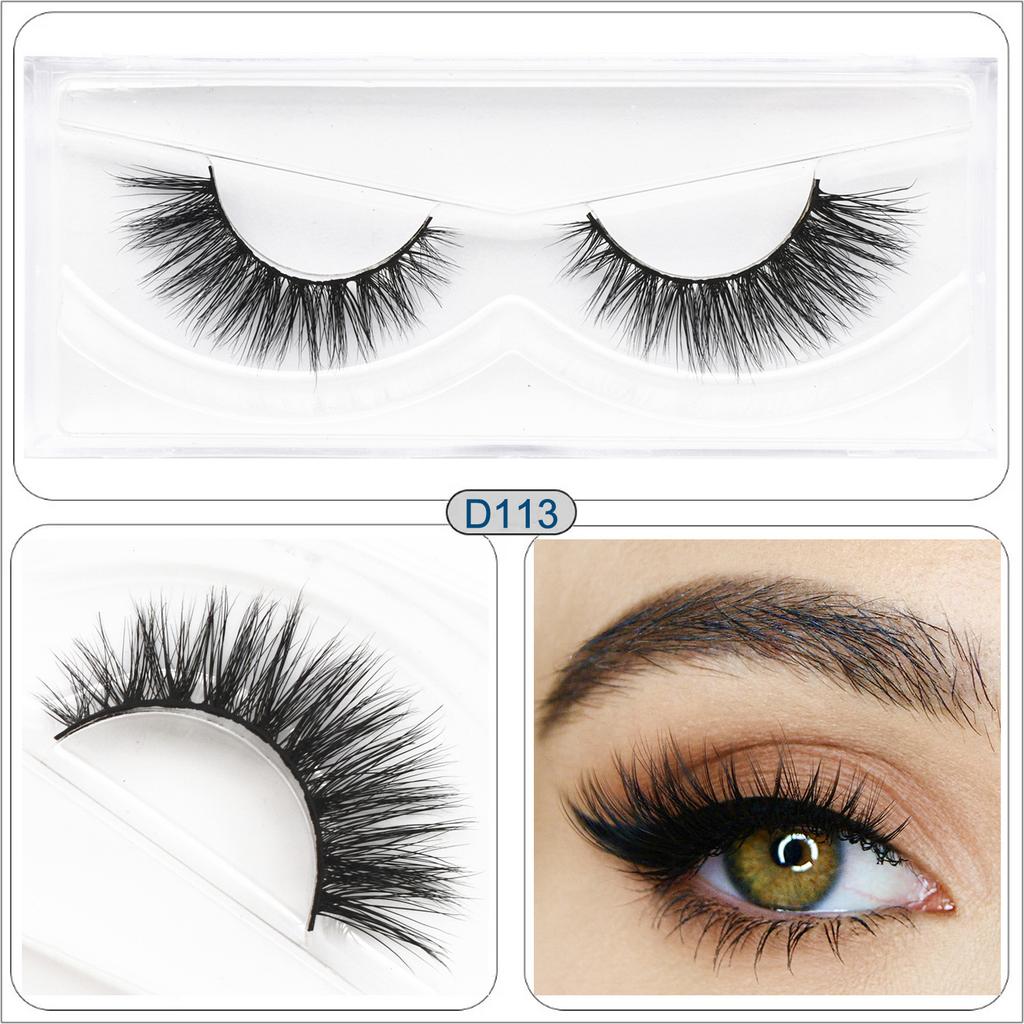 M62 Winged Mink Lashes Fluffy 3D Mink Eyelashes Natural Long Mink False Eyelashes Extension Mink Eyelashes Beauty Makeup Lashes