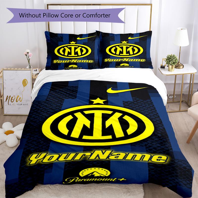 Inter Milan Customize your name Bedding Set Breathable Duvet Cover with Pillowcases Home Decoration Birthday Gift