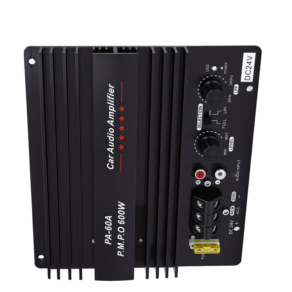 Car Sound Amplifier Board 600W High Power Subwoofer Amp Board Aluminium Alloy Lossless Subwoofer Bass Module