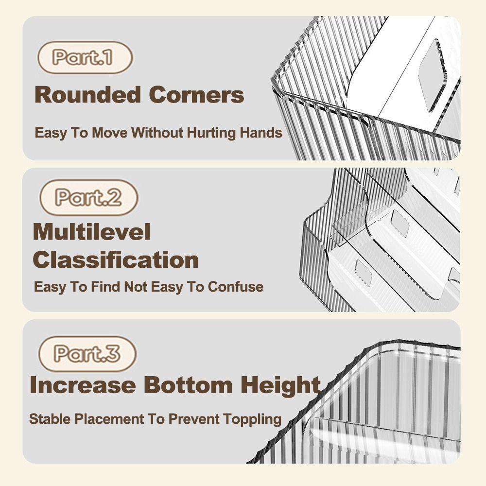 Clear Brochure Display Holder 3 Tiers Desktop Book Stand Pamphlet Flyer Organizer  Study Room