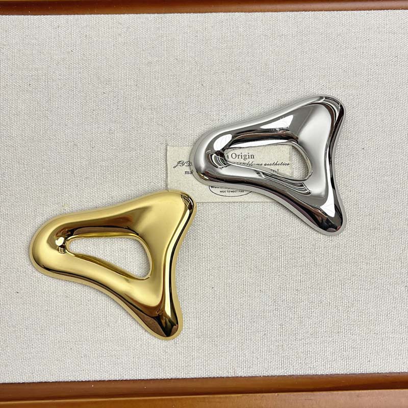Broches Geométricos Huecos Irregulares de Metal Brillante Vintage para Mujeres Niñas Exquisitos Accesorios de Moda para Traje Joyería de Fiesta