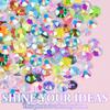 Resin Jelly Rhinestones Kit Round Flatback Non Hotfix Glitter Crystal Gem For DIY Clothes Nails Art Decorative Accessories