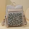 Schoolbag Leopard Print Women's Backpack New Retro Fashion Large Capacity Backpack Women's Backpack