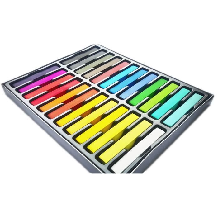 24 hårkritor hair chalk färgläggning Icke-permanent Atoxisk