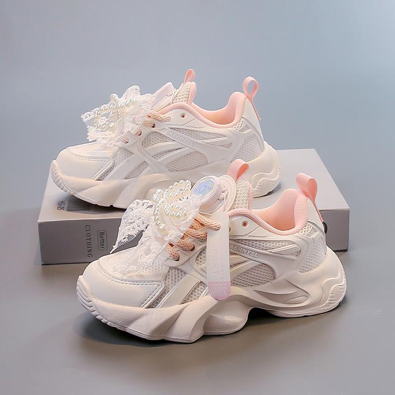 

Детская спортивная обувь обувь для мальчиков осень 2025 новая для девочек для больших детей легкая белая обувь модная трендовая папа 26