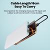 PD 20W/60W Cable Portable Keychain Short USB C To Type C Fast Charging Wire For Samsung Xiaomi iPhone 17 16 15 14 13 Support Data Transfer