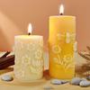 Honeycomb Cylinder Sphere Silicone Candle Mold Bee Daisy Relief Handmade Pillar Plaster Ornament Mould Candle Making Supplies