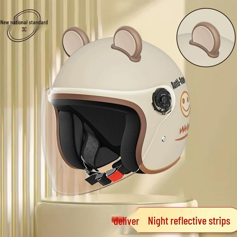 Women's Unisex Winter Warm Half Helmet for Electric Scooter/Motorcycle with Free Shipping