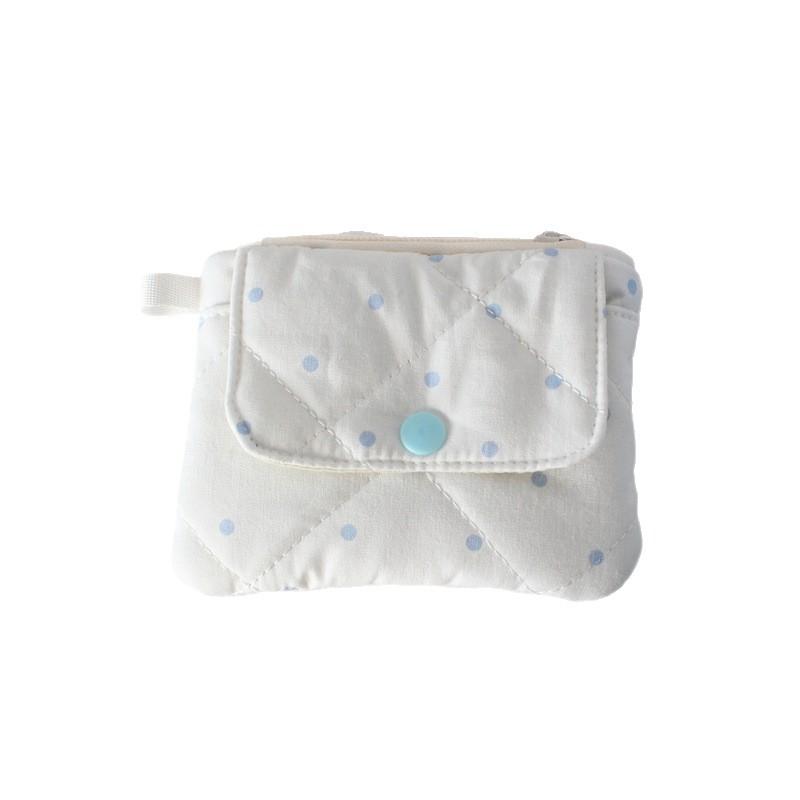 Cute Style Quilted Card Case  ID Case  Multi-function Flip Snap Storage Bag  Portable Coin Purse  Bluetooth Headset Bag