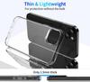 Crystal Clear Case for iPhone 15 16 17 Air Plus Pro Max, Anti-Yellowing Shockproof Transparent Cover with Air-Guard Corners Anti-Drop Protective Shell