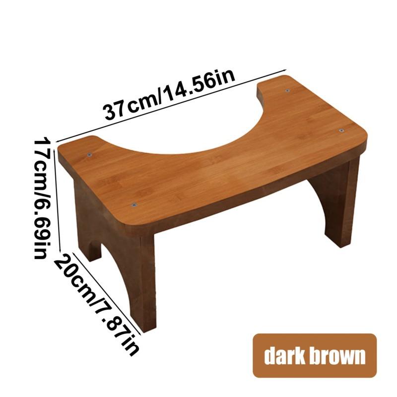 1pc Sturdy Bamboo Squat Toilet, Wide and Stable, Easy To Use and Clean, Portable Design