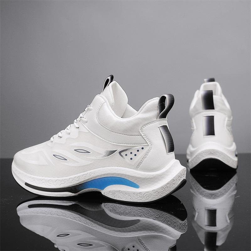Summer invisible inner height-increasing shoes mesh breathable fly-woven running shoes casual sports dad shoes