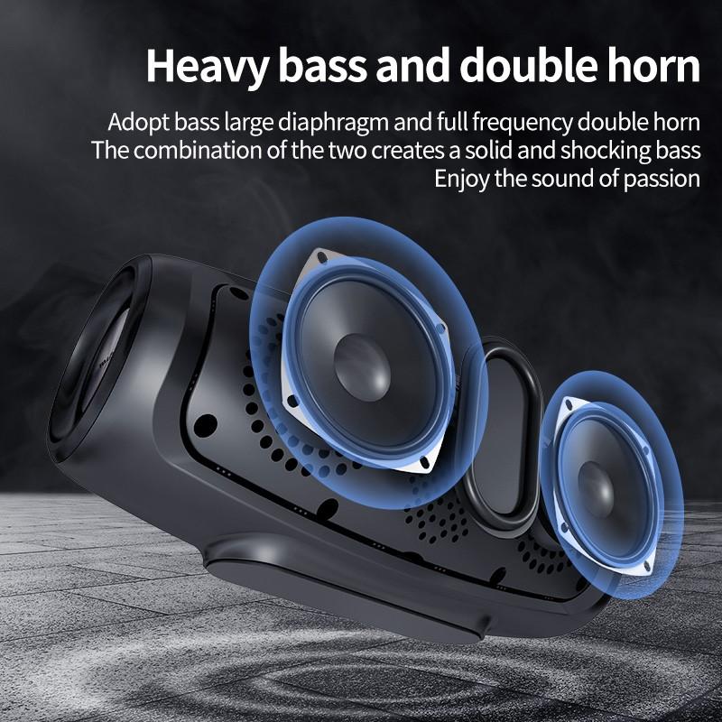 S37L 40W Altavoz Bluetooth Portátil Potencia de Salida Altavoz Bluetooth con Excelente Rendimiento de Graves Altavoz HIFI