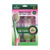 Brosse à dents Perio Sel Rose de l'Himalaya Thé Vert 4 pièces