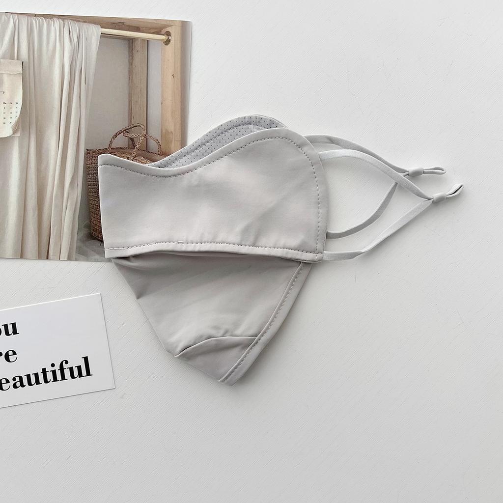 Sunshade Anti-Ultraviolet Breathable 3D Three-Dimensional Spring And Summer Sunscreen Mask Simple Solid Color Eye Corner Ice Silk Mask