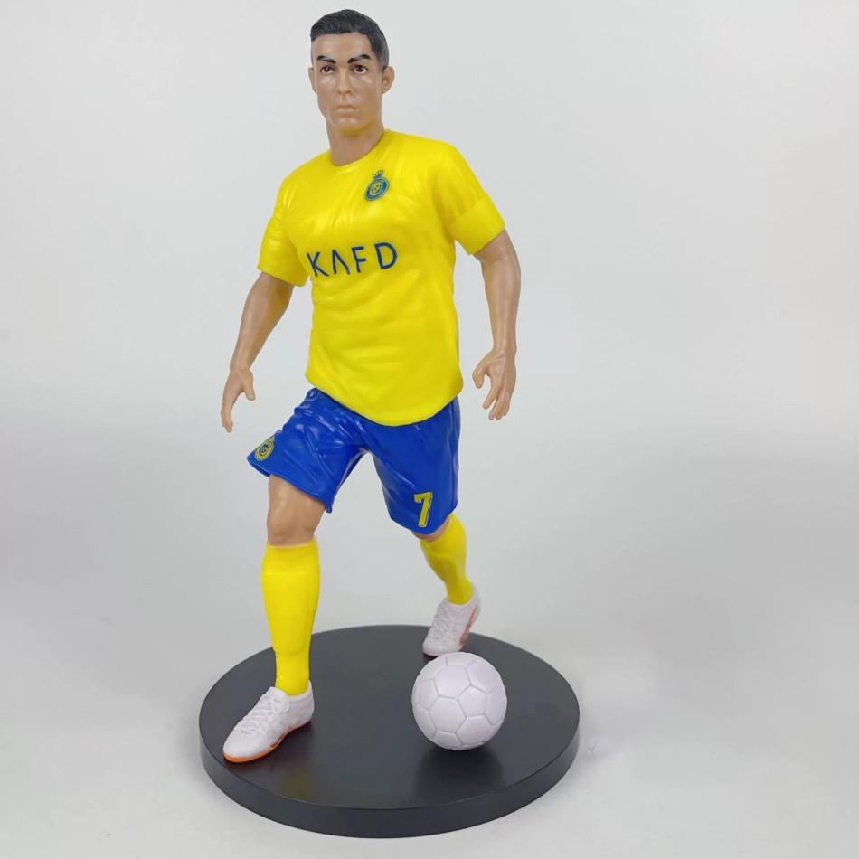 In Stock 1-8Pcs Football Star  C.Ronaldo Messi Mbappe Model Dolls Cartoon Cute Action Figure Car Accessories Football Fans Gifts