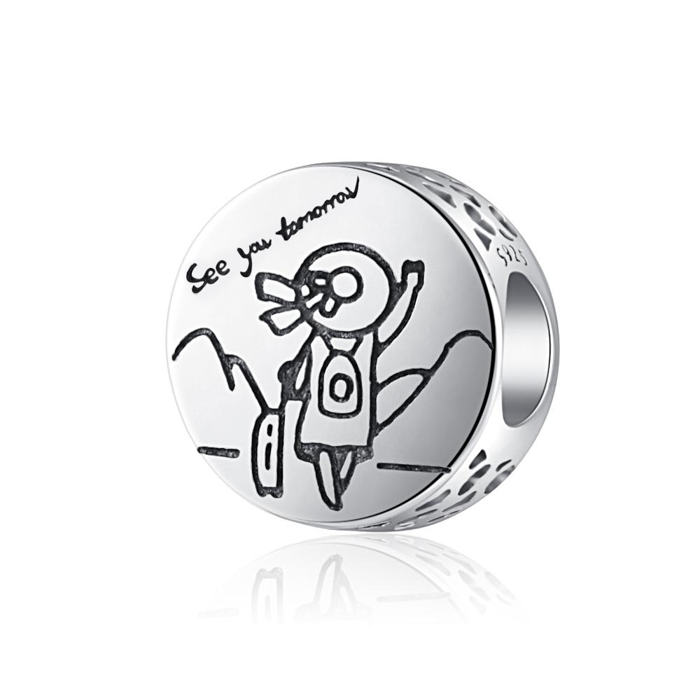 New Fashion Copper Plating Sister Boy Girl Love Camera Sunflower Charm Bead Fit Original Bracelet Diy Women Jewelry