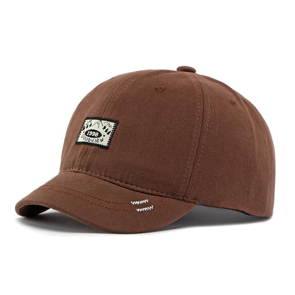 Cotton Short Brim Baseball Cap Unisex Outdoor Sunscreen Hat