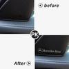 GLC 4 szt. 3D aluminiowa naklejka z emblematem głośnika stereo dla Mercedes Benz Klasa B/C/E/S Klasa A C200L GLC GLK CLA GLA