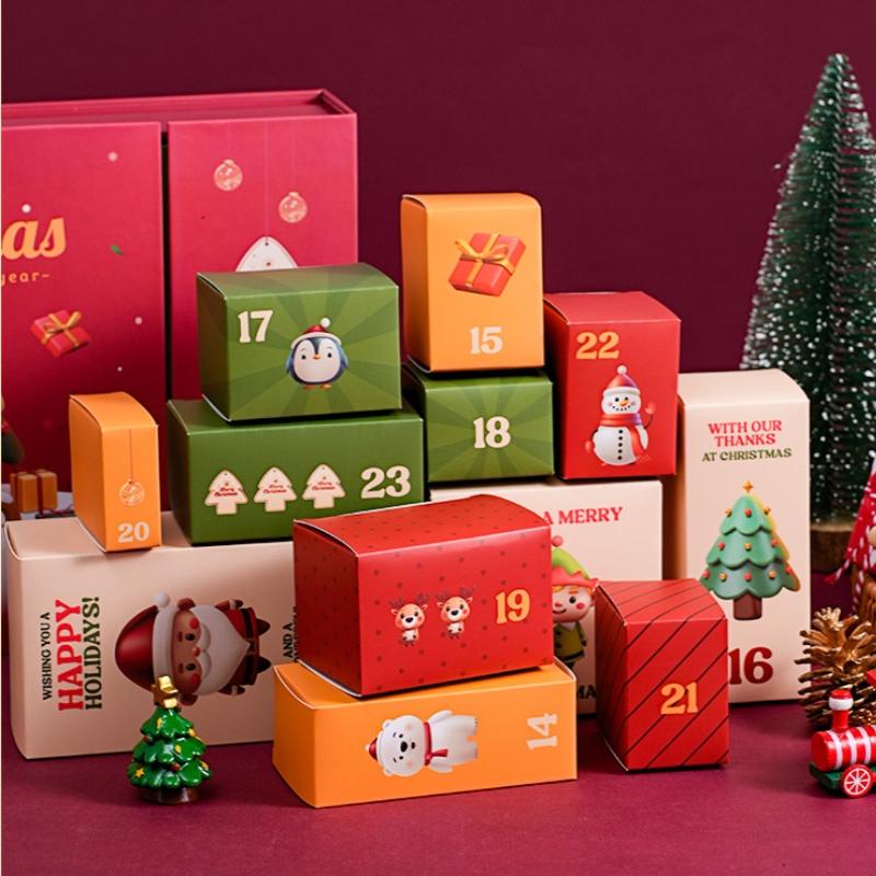 Christmas Advent Countdown Calendar Box 12Days Empty Gift Boxes Diy Christmas Empty Refillable Calendar Boxes For Xmas Gift
