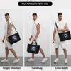 Dragon Capsule Ball Corp Print Travel Duffel Bags Waterproof Foldable Overnight Bag with Shoulder Strap Sport Gym Yoga Bag