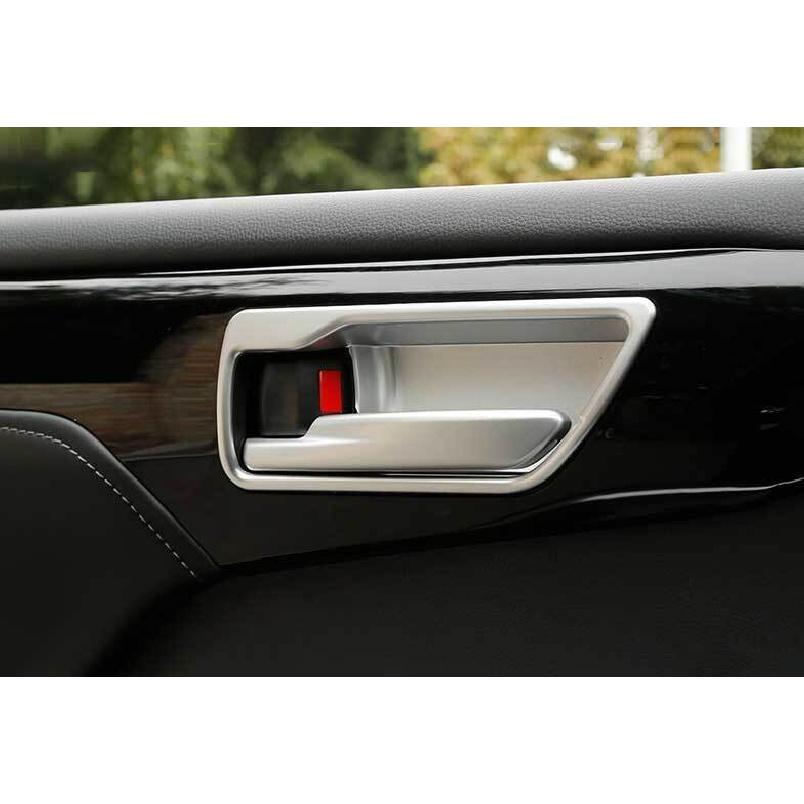 For Toyota Highlander 2020-2022 Matte Silver Inner Door Bowl Sticker Trim 4pcs