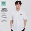 Men's Waffle Knit Short-Sleeve Polo Shirt