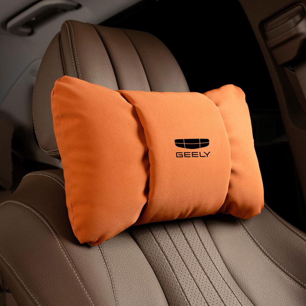 Car Neck Pillow Waist Pillow Car Headrest Neck Support Seat For Geely Coolray 2019-2020 Atlas Boyue NL3 Emgrand X7 EX7