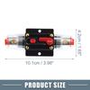 A ABSOPRO Car Circuit Reset Breaker 60A DC 12-48V Circuit Breaker Fuse Holder Car