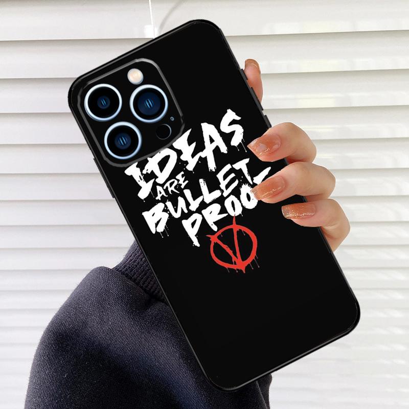 V for Vendetta Case For iPhone 16 15 13 14 Pro Max 12 Mini 11 14 Pro Max X XS XR Plus Soft Cover Coque