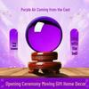 Feng Shui Purple Crystal Ball for Fortune and Harmony – Ideal for Office or Entrance Décor
