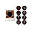 Motion-Activated Rotating Disc Night Light and Fridge with Singing Function, Acrylic Creative Tabletop Ornament