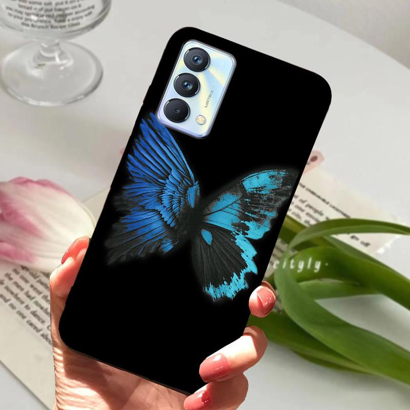 For cover Realme GT Master Case Edition Animal Cartoon Soft Silicone Funda for Realme GT Master Explorer Phone Cover Black Coque