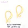 20Pcs/Lot 18K Gold Plated Brass Earwire Hooks For Jewelry Making Supplies,Hooks For Earrings,Accessories For Earrings