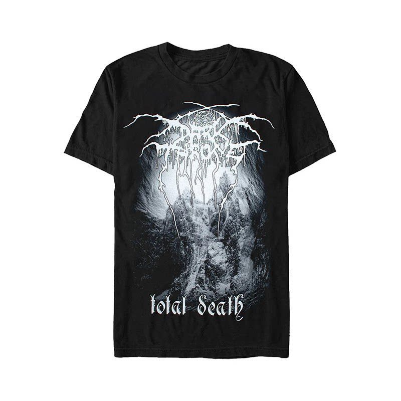 Norwegian Heavy Metal Rock High Street Loose Shortsleeved Mens and Womens Pure Cotton Tshirt