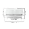New RV Roof Vent Cap 155mm Air Exchange Oxidation Resistant Round Mushroom Ventilation Cap with Mesh Screen for Campervan Yacht