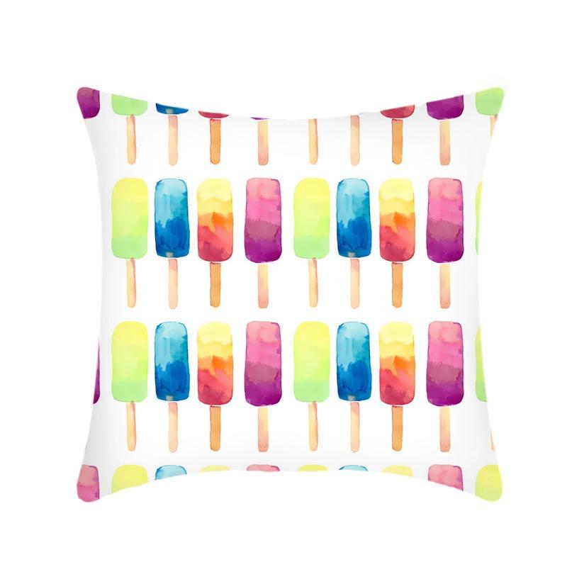 Fruit Lemon Ice Cream Popsicle Sofa Home Pillow Cover Small Fresh and Sweet Style Sofa Pillow Cover