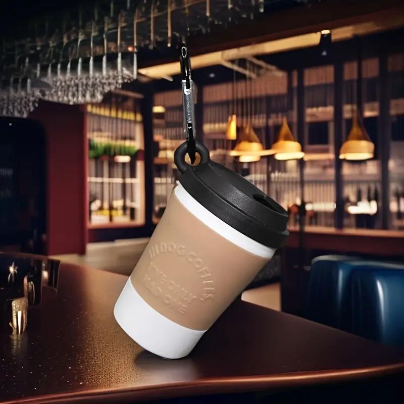 

Coffee Cup Pet Garbage Bag Dispenser Portable Outdoor Dog Walking Toilet Picking Garbage Bag Storage Creative Design