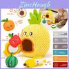 Plush Fruit Play Set With Montessori Features For Toddler Brain Development