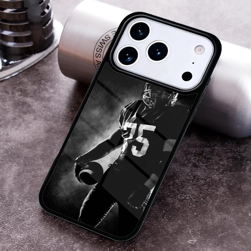 American football player sport Phone Case For iPhone 17 16 15 14 13 12 11 Pro Max Plus 17Air Soft Silicone Cover