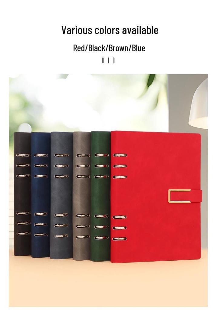A5 Loose-Leaf Notebook with Logo - Business, Office & Student Planner with Detachable Coil, Ideal Corporate Gift