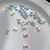 50Pcs Pearlescent 3D Nail Art Bow Charm For Nails Decoration Design Kawaii Manicure Accessories Bow-Knot Diy Craft Supplies