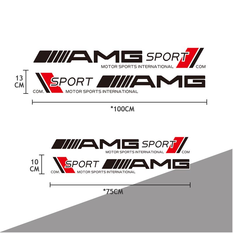 2Pcs Car Door Side Sticker Auto Body Styling Decoration Decals For Mercedes Benz AMG E S C A B Class GLE GLS CLS GLC CLA GLA GLK EE18