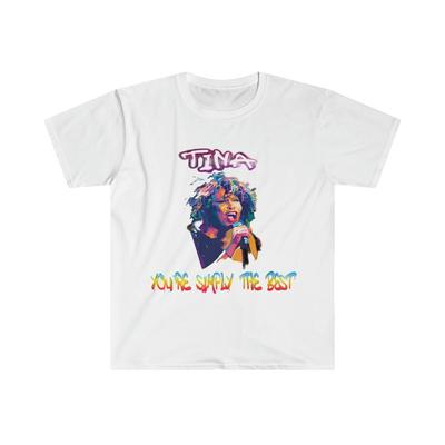 Unisex-T-Shirt aus weicher Baumwolle. Tina Turner. Einfach das Beste