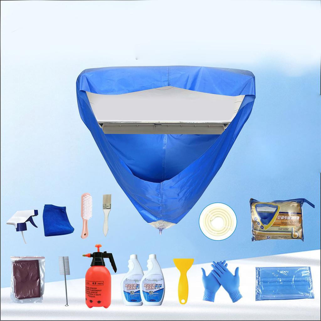Conditioner Cleaning Cover Funnel Shape  Conditioner Water Bag Cleaning Waterproof Cover