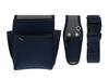 Takagi Tool 2 Tool Navy Electrician's Pouch, Tier, Case, One-Touch Belt, 3-Piece Set,